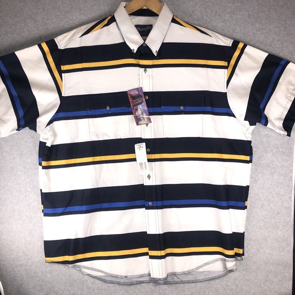 Wrangler Painted Desert Men's XXL Short Sleeve Button Up Shirt NWT Southwestern - Picture 1 of 16